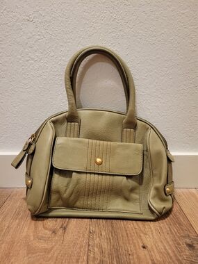 Sage Green Leather Liz Claiborne Purse Handbag